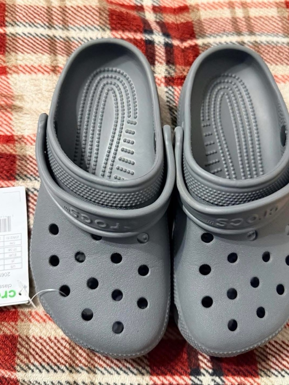 CROCS Light Gray Unisex Clog - Slip-On Comfort - Picture 2 of 4